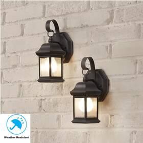 Tr-t0784 Hampton Bay 1-light Bronze Outdoor Wall Light Fixture Sconce 2-pack