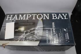 W190427-1ss Hampton Bay Tremont 1-light Outdoor Wall Light Fixture Black With Clear Glass