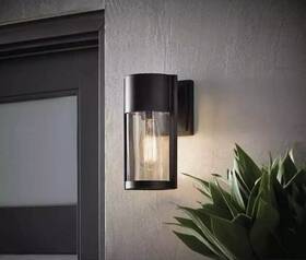 W2220-11 Hampton Bay Kempster 9.92 Inch Modern 1-light Matte Black Cylinder Wall Light