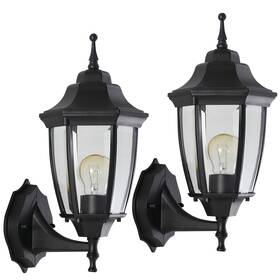 Yf2118-w Haolaike 2-pack Waterproof Aluminum Outdoor Light Fixture Wall Mount Exterior Porch Li
