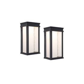 5104101012 Harbor Breeze 2 Ct. Matte Black 8.67 Inch H Hardwired Led Dusk To Dawn Light - New