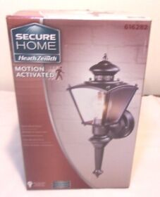 Sh-4150-mb-g Heath Zenith Motion Sensor Outdoor Porch Deck Coach Light Black