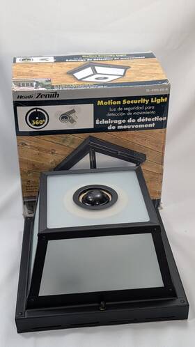 Sl-4305-bk-b Heathzenith Hz-4305-bk-g Heath Zenith Light 9-11/32 Inch W Motion Security Outdoor Flush Mount