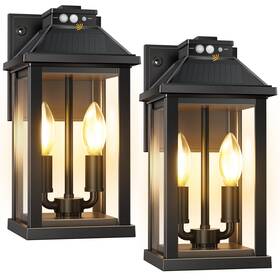 Helpland Swl-01 Solar Wall Lights Outdoor With 3 Lighting Modes And Motion Sensor Sola