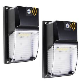 Mwp18pp Hibay -mwp18pp 18w Dusk To Dawn Led Wall Pack Lights 5000k 1980lm Eqv. 60-100w Hps/hid Ip6