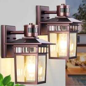 H98920 Hifeelen Hifeeen 2-pack Outdoor Wall-mounted Motion Sensor Light With Dusk To Dawn Fun