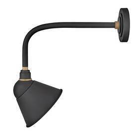 10918tk Hinkley Textured Black Led Outdoor Lantern From The Foundry Sign Light Collection