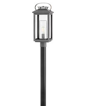 1161ah-lv Hinkley Ash Bronze Led Post Top Or Pier Mount Lantern From The Atwater Collection