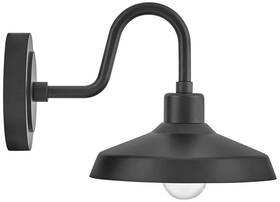 12076bk Hinkley Forge 9 Inch High Industrial Black Outdoor Barn Wall Light