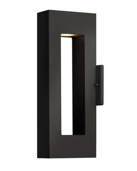 1640sk-ll Hinkley Satin Black Led Wall Mount From The Atlantis Collection