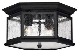 1683bk Hinkley Edgewater Flush 2-light Outdoor