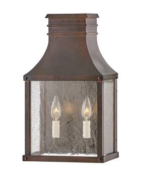 17466blc Hinkley Blackened Copper Led Wall Mount From The Beacon Hill Collection