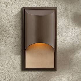 1830bz Hinkley Cascade 14 1/2 Inch High Bronze Outdoor Wall Light