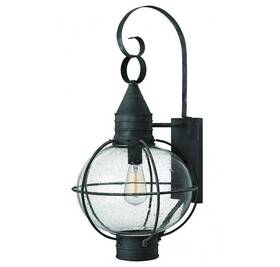 2205dz Hinkley 26.75 Inch Outdoor Wall Lantern In Aged Zinc