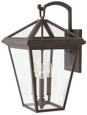 2565oz-ll Hinkley Alford 20 1/2 Inch High Bronze 3-light Led Outdoor Wall Light