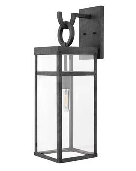 2805dz-ll Hinkley Aged Zinc Led Wall Mount From The Porter Collection