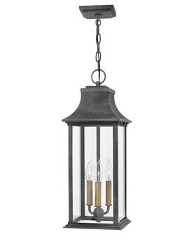 2932dz-ll Hinkley Aged Zinc Led Outdoor Lantern From The Adair Collection 2932dz-ll Hinkley Aged Zinc Led Outdoor Lantern From The Adair Collection