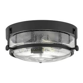 3640bk-cs Hinkley Harper 15.75 Inch 3 Light Ceiling Mount Clear Seedy Glass Black 3640bk-cs Hinkley Harper 15.75 Inch 3 Light Ceiling Mount Clear Seedy Glass Black
