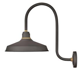 Hinkley 640665104714 Foundry Collection 23.75 Inch One Light Outdoor Large Tall Gooseneck Barn W