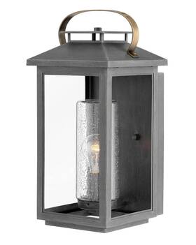 Hinkley 640665116489 1164ah Atwater Wall Mount Lantern Led Light Clear Glass Ash Bronze Hinkley 640665116489 1164ah Atwater Wall Mount Lantern Led Light Clear Glass Ash Bronze