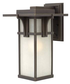 Hinkley 640665223408 2234oz Manhattan 9.25 Inch Outdoor Wall Lantern In Oil Rubbed Bronze Finish