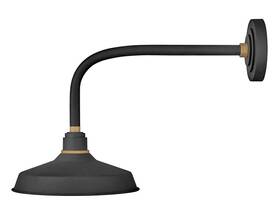 10312tk Hinkley Lighting 10312 Foundry 1 Light 16 Inch Tall Outdoor Wall - Textured Black /