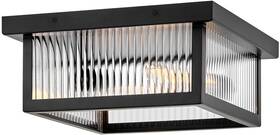 10603bk Hinkley Lighting 10603 Torrent 2 Light 14 Inch W Flush Mount Square - Black