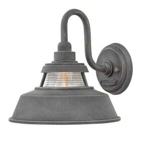 1194dz Hinkley Lighting 1194 Troyer 1 Light 10 Inch H Outdoor Wall Sconce - Aged Zinc