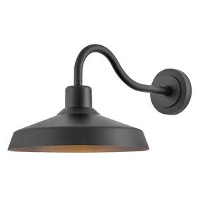 Lantern-12.5 Hinkley Lighting 12078bk - Forge 14w 1 Led Outdoor Wall Inch Tall And 16