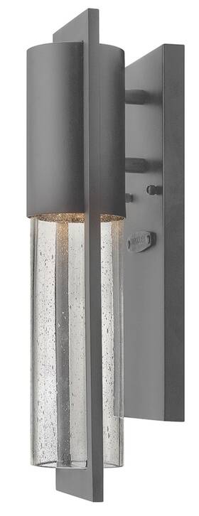 1326he-ll Hinkley Lighting 1326-ll Shelter 1 Light 15-1/2 Inch Tall Outdoor - Hematite