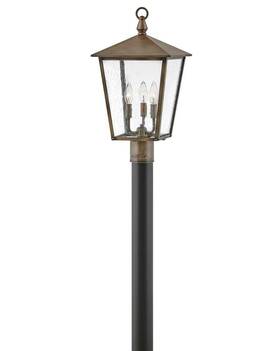 14061bu Hinkley Lighting - Three Light Post Top Or Pier Mount Lantern Outdoor