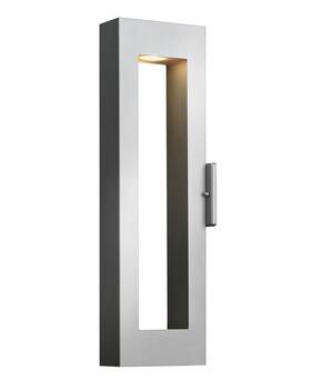 1644tt-ll Hinkley Lighting 1644-ll Atlantis 2 Light 24 Inch Tall Dark Sky - Silver