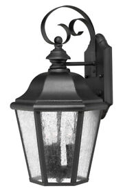 1676bk-ll Hinkley Lighting 1676-ll Edgewater 3 Light 18inch Tall Outdoor Wall Black