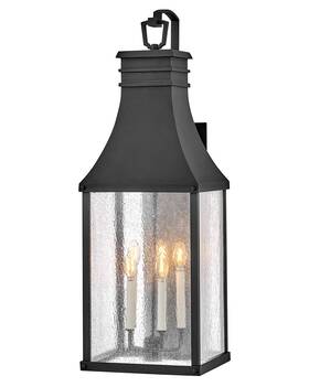 17463mb Hinkley Lighting 17463 Beacon Hill 5 Light 38 Inch Tall Outdoor Wall - Black