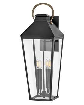17509bk Hinkley Lighting 17509 Dawson 4 Light 31 Inch Tall Outdoor Wall - Black