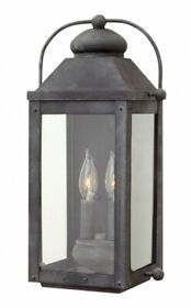 1854dz-ll Hinkley Lighting Anchorage 2 Light Medium Outdoor Wall Lantern In