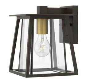 2106kz Hinkley Lighting Walker 1 Lt Outdoor Mini Wall Mount Buckeye Bronze -