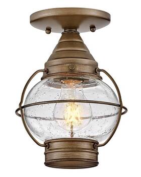 2203bu Hinkley Lighting - Cape Cod 1 Light Small Outdoor Flush Mount In