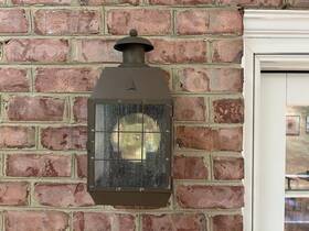 2374as Hinkley Lighting Pair H2374 16 3/4 Inch H Nantucket Wall Lantern Outdoor Brass