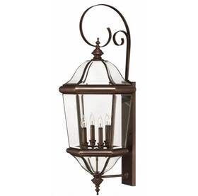 2456cb Hinkley Lighting 2456 Augusta 4-lt 39 Inch Tall Led Outdoor Wall Light Copper Bronze