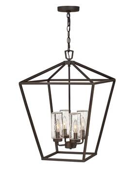 2567oz-ll Hinkley Lighting 2567-ll Alford Place 4 Light 17 Inch W Open Air Taper - Bronze