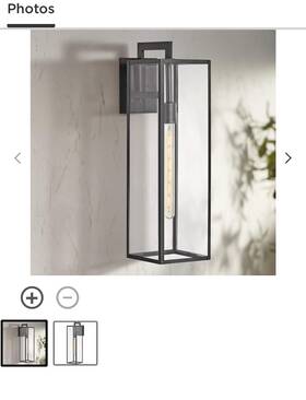 2595bk-ll Hinkley Lighting 2595-ll Max 1 Light 25 Inch Tall Outdoor Wall Sconce - Black