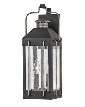 2734tk Hinkley Lighting 2734 Fitzgerald 2 Light 19 Inch Tall Outdoor Wall - Black 2734tk Hinkley Lighting 2734 Fitzgerald 2 Light 19 Inch Tall Outdoor Wall - Black