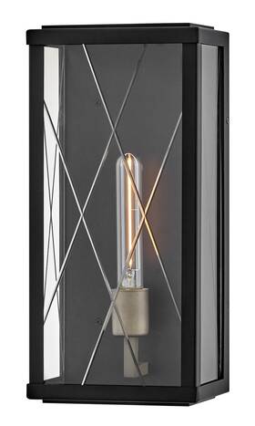 28880bk Hinkley Lighting 28880 Monte 16 Inch Tall Wall Sconce - Black / Burnished Bronze