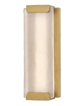 28974hb Hinkley Lighting 28974 Zayde 16 Inch Tall Led Outdoor Wall Sconce - Brass