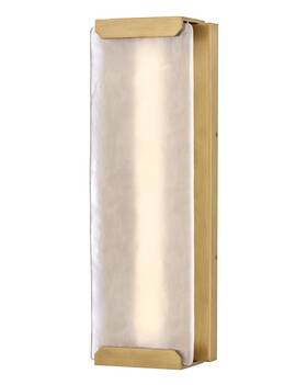 28975hb Hinkley Lighting 28975 Zayde 23 Inch Tall Led Outdoor Wall Sconce - Brass