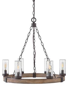 29206sq-ll Hinkley Lighting 29206-ll Sawyer 6 Light 24 Inch W Open Air Outdoor - Sequoia / Iron 29206sq-ll Hinkley Lighting 29206-ll Sawyer 6 Light 24 Inch W Open Air Outdoor - Sequoia / Iron