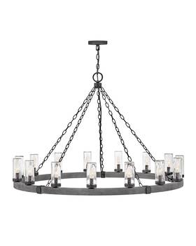 29209dz-ll Hinkley Lighting 29209-ll Sawyer 15 Light 46 Inch W Open Air Outdoor - Aged Zinc