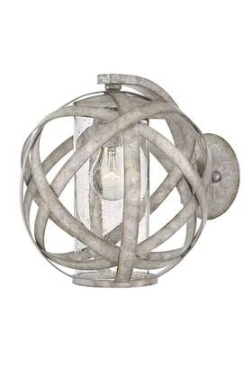 29700wz Hinkley Lighting 1 Light Carson Outdoor Small Wall Mount Weathered Zinc -