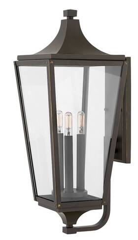 Hinkley Lighting 640665129526 1295 Bronze Jaymes 3-light 24 Inch H Outdoor Wall Sconce